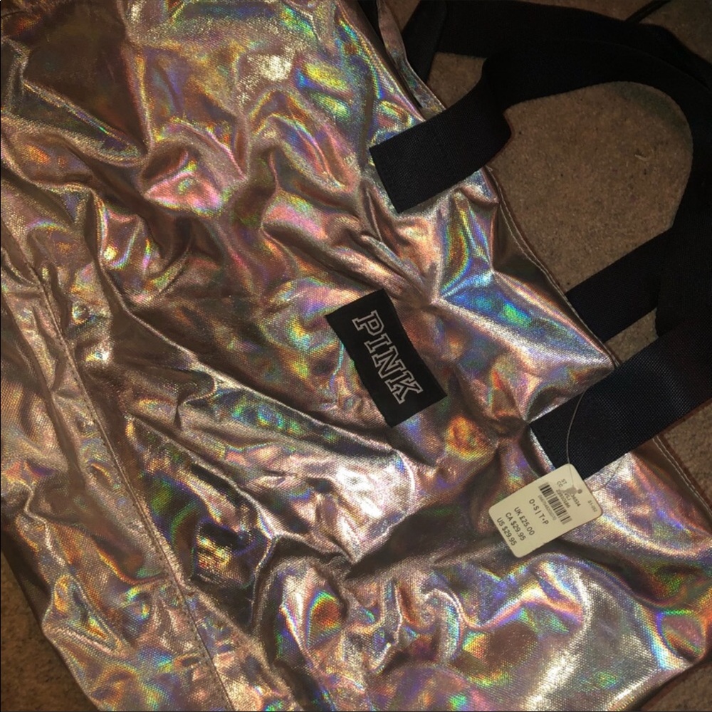 Silver sparkle bag